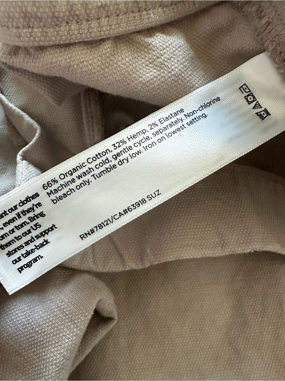 Eileen Fisher Cotton Hemp Stretch Lantern Pant Minimalist Lagenlook Travel - Picture 7 of 9